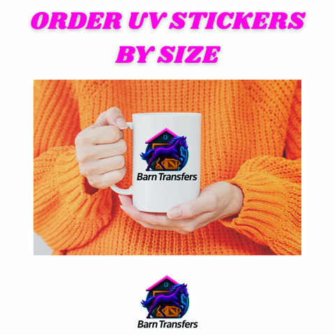 UV DTF Stickers by Size