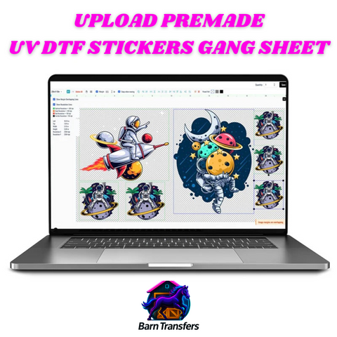 Upload Premade UV DTF Stickers - Gang Sheet